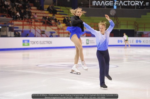 2013-02-28 Milano - World Junior Figure Skating Championships 0152 Hayleigh Bell-Alistair Sylvester CAN